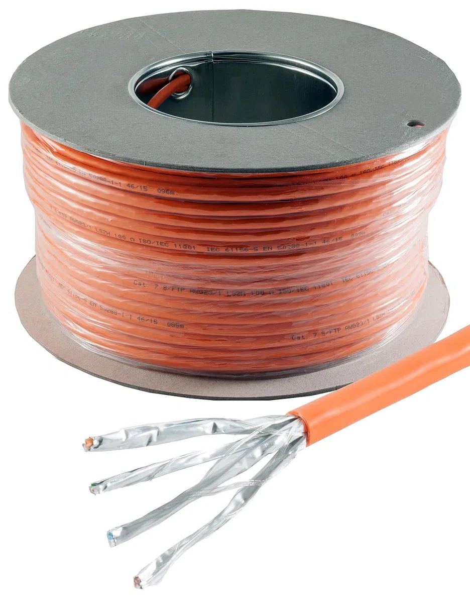Cavo di rete CAT 7, CAT.7, senza alogeni, cavo di installazione CAT7, cavo di rete, cavo dati Gigabit Ethernet, 25 m