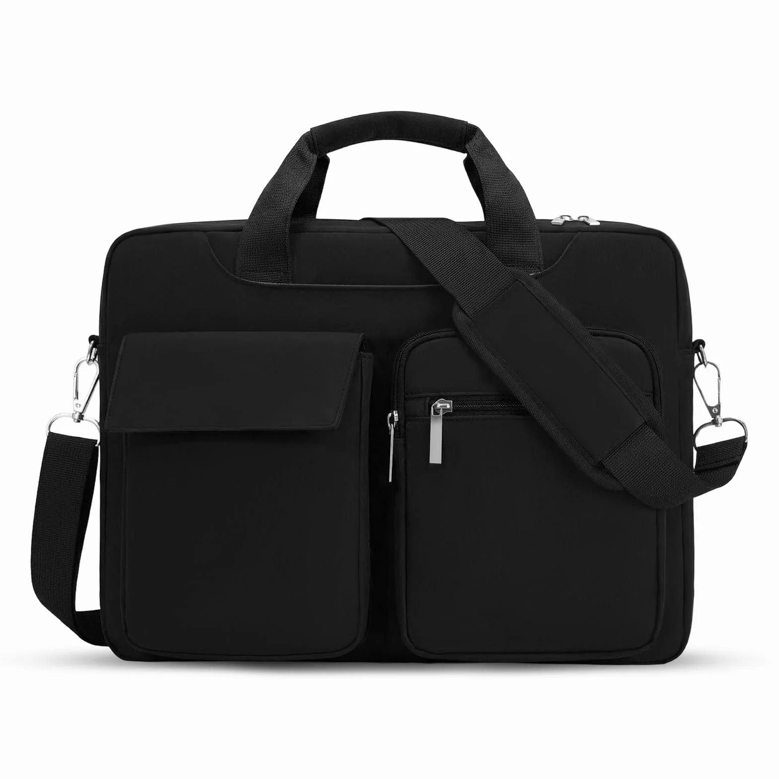 Borsa PC Portatile 15-16,1 Pollici, Borse per Laptop, Borsa a Tracolla per PC, Laptop Custodia, Borse a Tracolla Espandibile per Viaggi/Affari/Scuola/Uomini/Donne