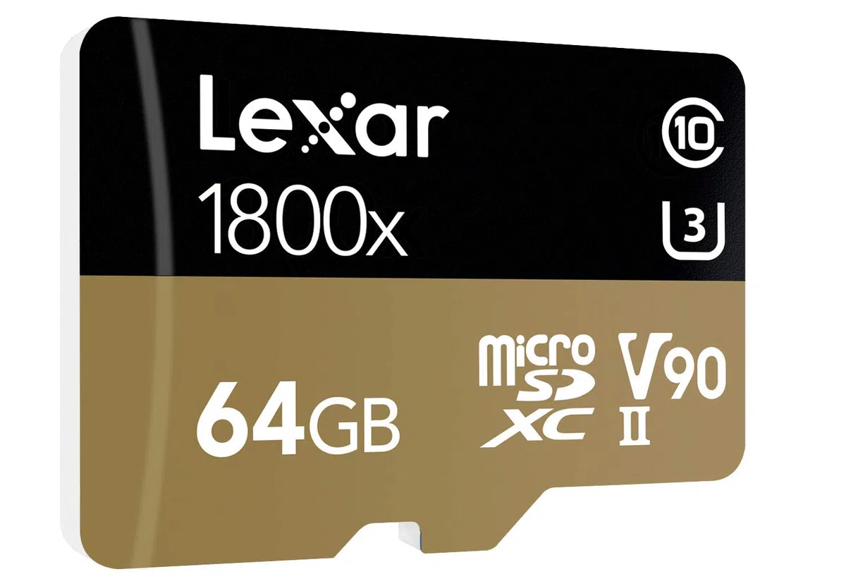 Lexar Professional LSDMI128CRBNA1800R - Scheda di memoria flash microSDXC 128 GB UHS-II W/USB 3.0 64 Gb