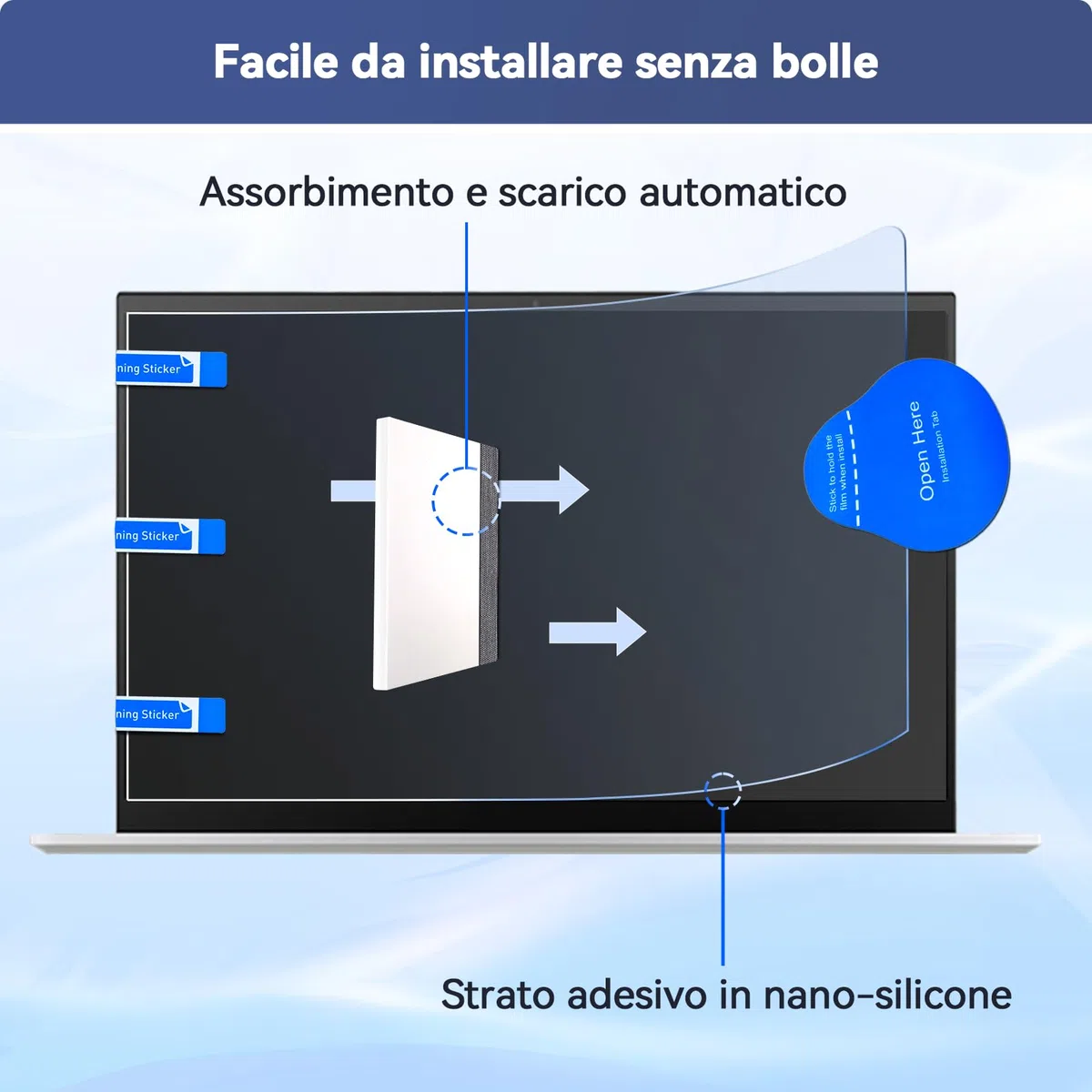 Pellicola Schermo 16 Pollici 16:10 Filtro Anti Luce Blu per PC HP Dell Acer Lenovo Thinkpad ASUS Protezione Occhi