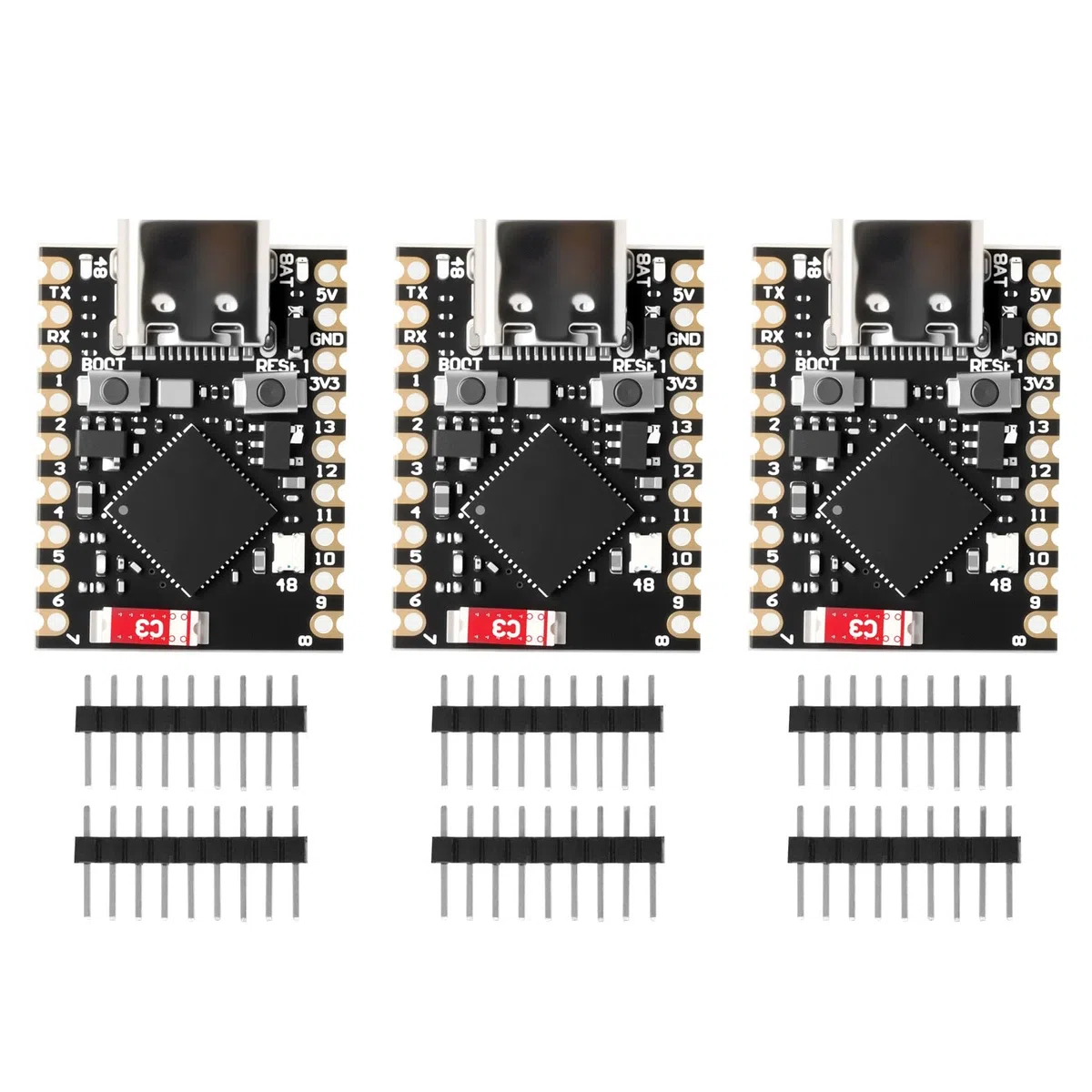 ESP32-S3 - Mini scheda di sviluppo WiFi Bluetooth IoT con processore Dual Core 160 MHz Running Frequency Development Board ard, 2,4 GHz Wi-Fi Mini scheda madre (3 pezzi)