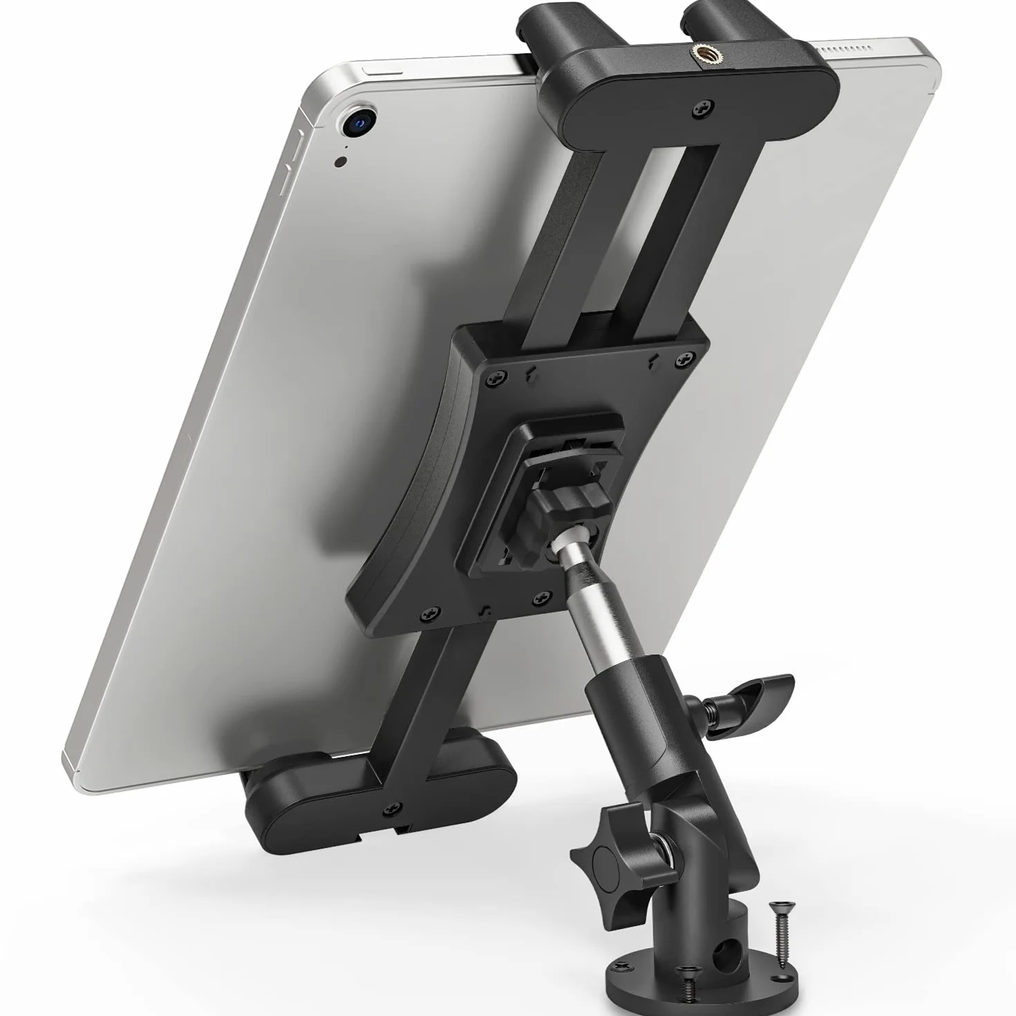 Supporto Tablet Auto, Supporto Tablet Muro per iPad/iPad Mini iPhone, Tutti Smartphone e Tablet da 4,7-13,5 Pollici, Regolabile Porta da Parete per Tablet per Auto, Camion, Muro, Scrivania