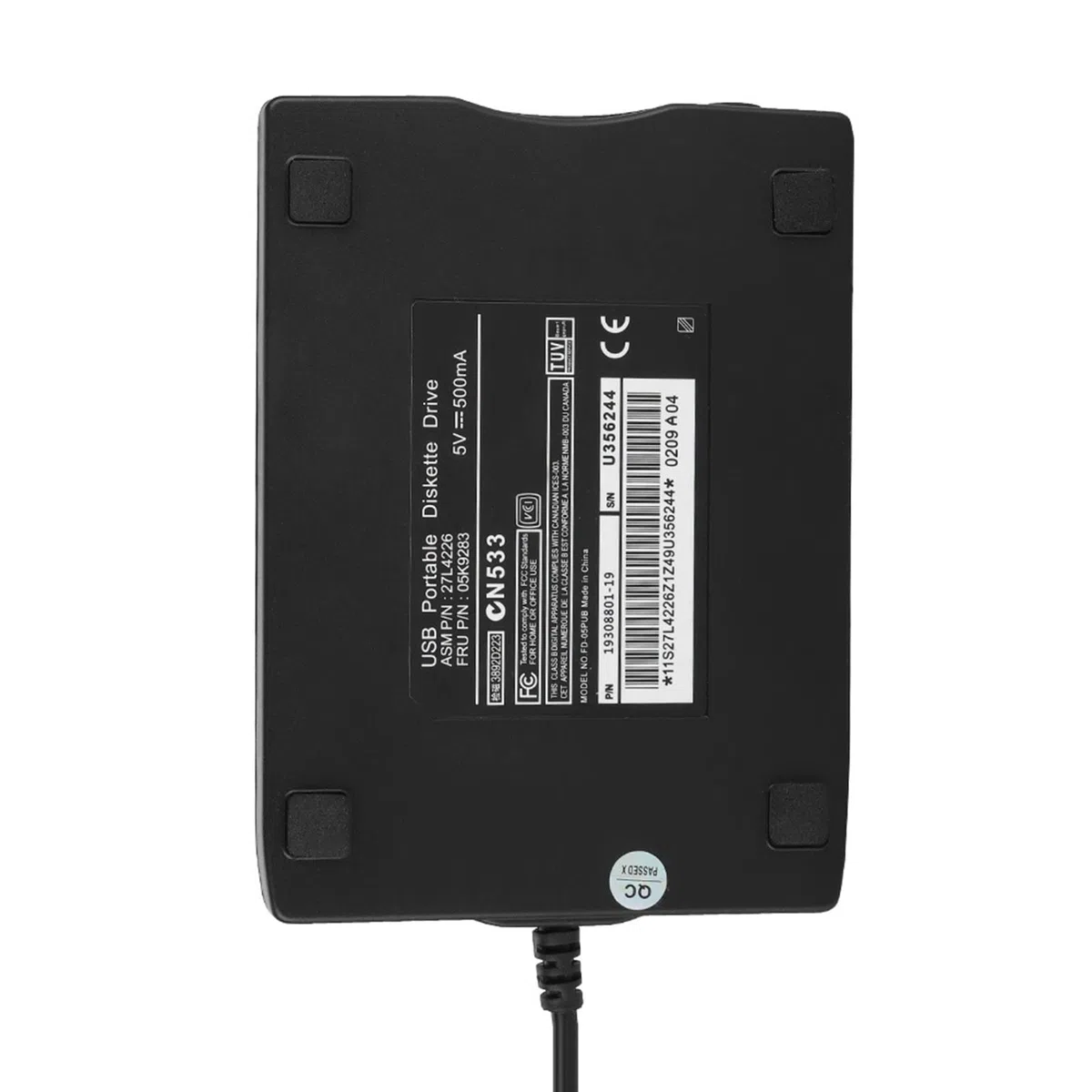 KIMISS unità Floppy Disk Esterna USB Portatile da 1,44 M per PC, Laptop e - Trasferimento Dati Veloce e Design Antiurto