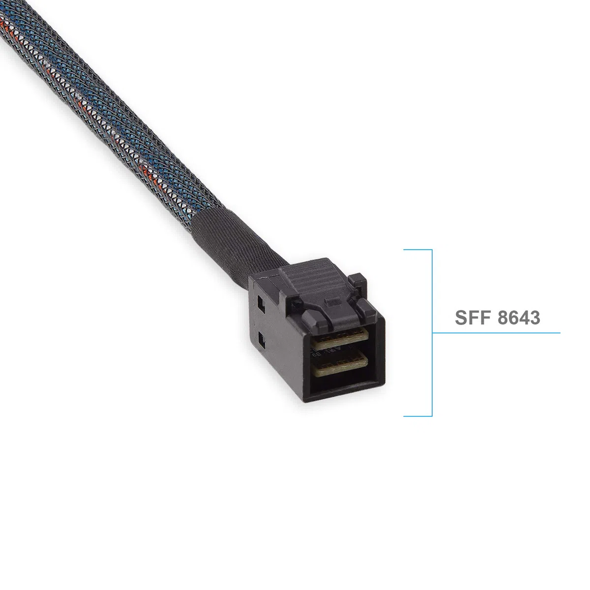 10Gtek 12G Internal Mini SAS SFF-8643 to U.2 SFF-8639 NVMe SSD Cable with 15 pin Male SATA Power Connector, PCIe 4.0, 85 Ohm, 3.3ft/1m
