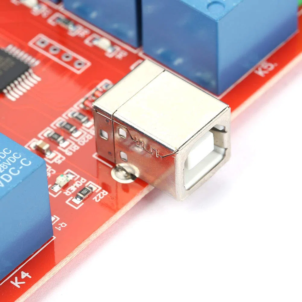 Modulo Relè Interruttore di Controllo USB Computer a 12V DC a 8 Canali Controller Interruttore USB con Chip di Controllo USB ad Alte Prestazioni Importato