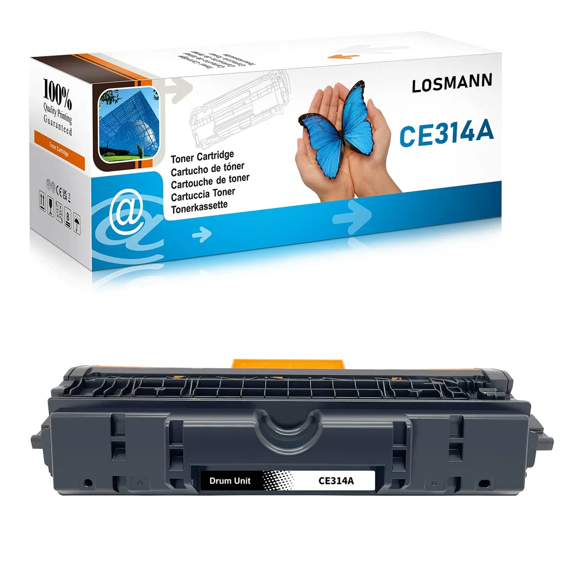 LOSMANN Tamburo compatibile per 126A CE314A per Color Laserjet CP1025 CP1025nw Pro 100 MFP M175nw M175a Pro MFP M176 M177fw M176n TopShot Laserjet Pro M275 M275nw