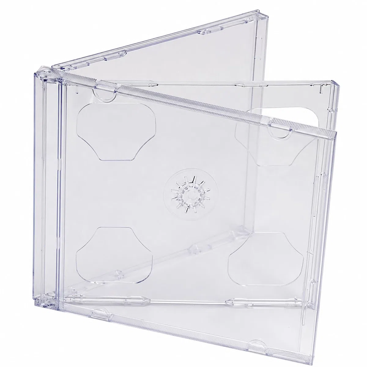 10 CD/DVD doppio trasparente custodie DragonTrading qualità professionale