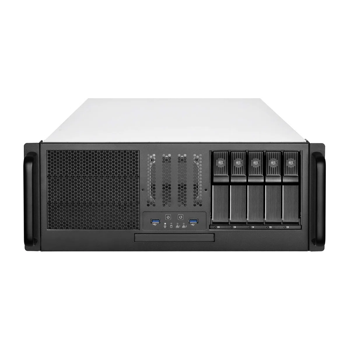 Silverstone Rm41-H08 Supporto Nero (silverstone Rm41-H08 - RacK-Monterbar)