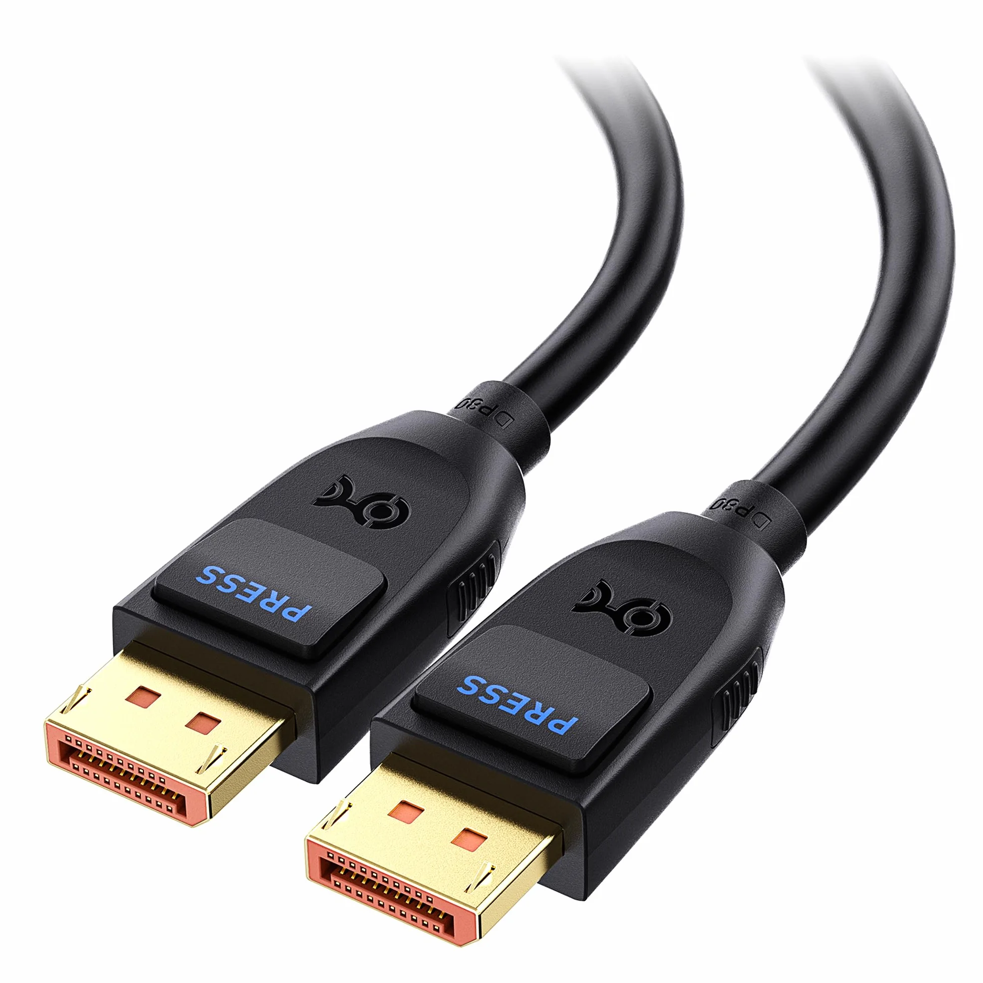 Cable Matters [certificato VESA] Cavo DisplayPort 2.1 80 Gbps da 2 m, cavo DP80 con 16K 60Hz, 8K 240Hz, 4K 240Hz in nero con FreeSync, G-SYNC e HDR per monitor da gioco, PC, RTX 4080/4090, RX 7900