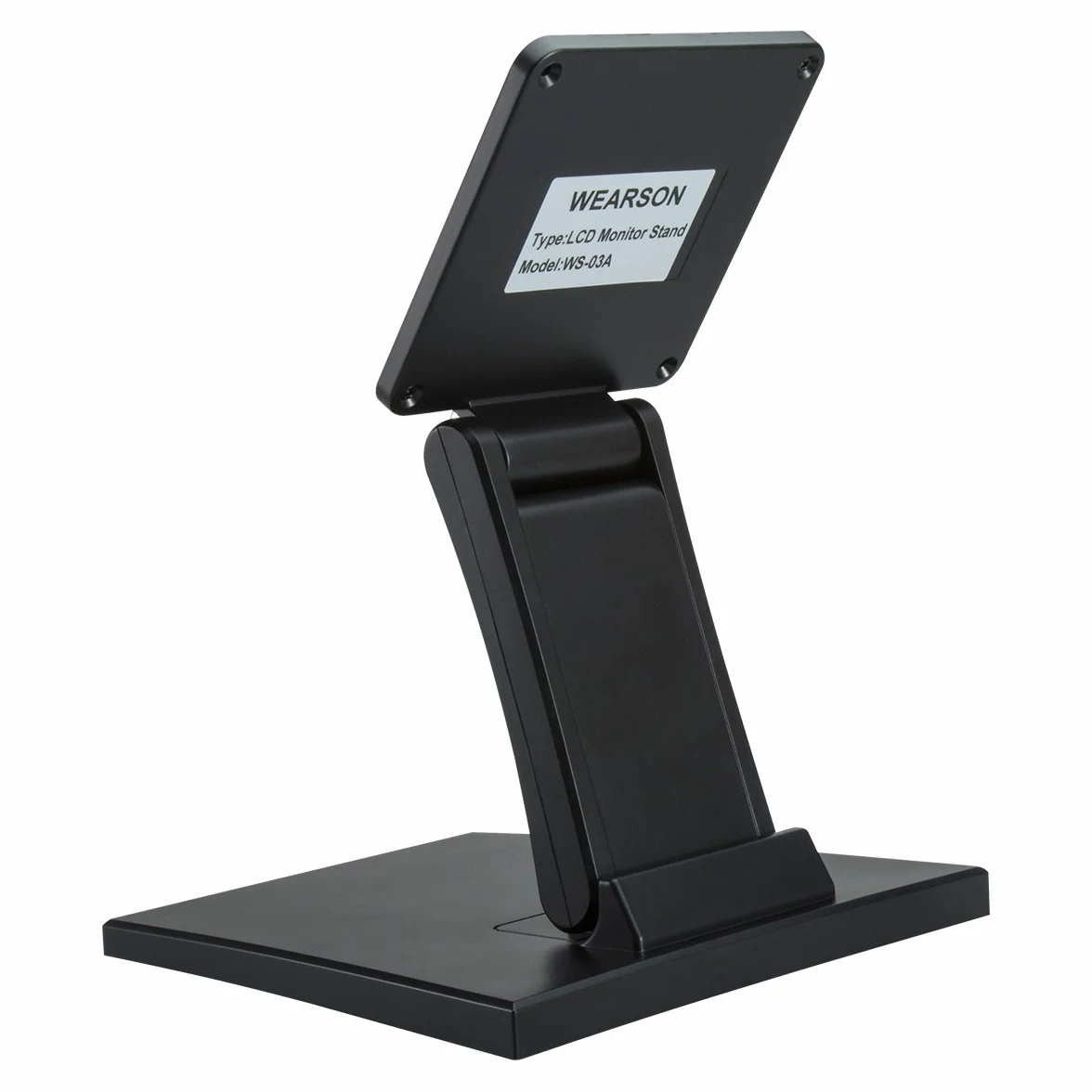 Wearson WS-03A Regolabile LCD Monitor Supporto da Scrivania in Metallo Pieghevole con Standard VESA 75x75 100x100 mm