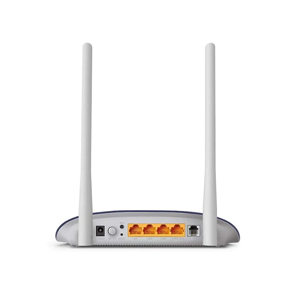 TP-Link TD-W9960 - Modem Router Wi-Fi 300 Mbps, Profilo 30a, VDSL/FTTC/FTTS/ADSL fino a 100 Mbps, 3 Porte LAN piu' 1 Porta LAN/WAN, Pulsante On/Off e WPS, 2 Antenne Esterne, Bianco, One Size
