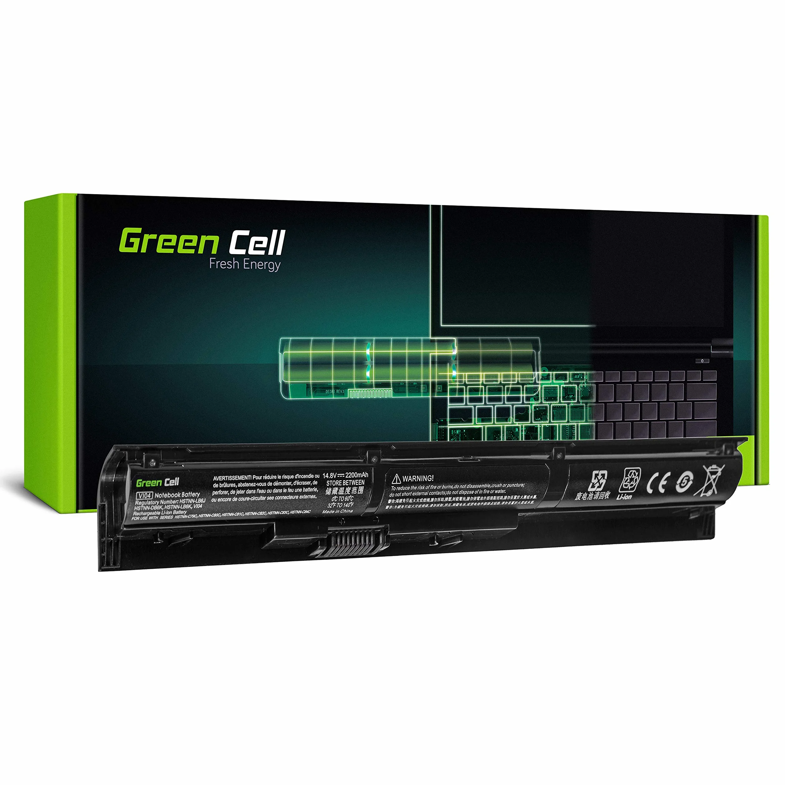 Green Cell Batteria HP VI04 VI04XL V104 756743-001 756745-001 HSTNN-DB6K per HP ProBook 450 G2 455 G2 440 G2 445 G2 HP Envy 15-K 15-K202NL 17-K 17-K112NL Pavilion 15-P 15-P144NL 17-F 17-F225NL