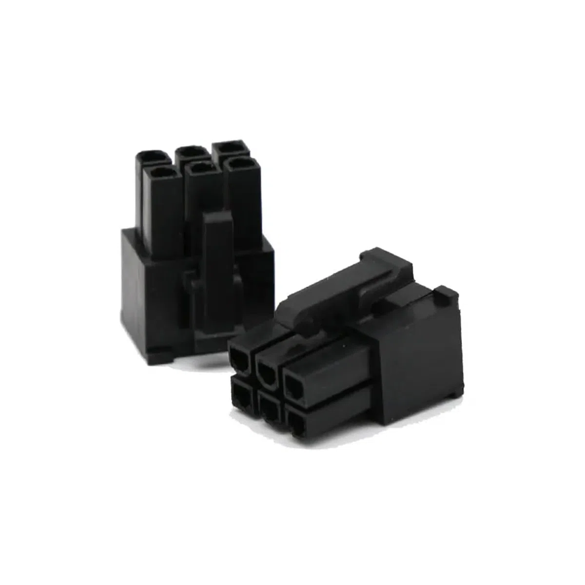 Alloggiamento del connettore maschio del cavo PCI-E/GPU/VGA da 4,2 mm 5557 6 pin nero bianco for cavo fai da te-10 pezzi(Housing with pins,1)