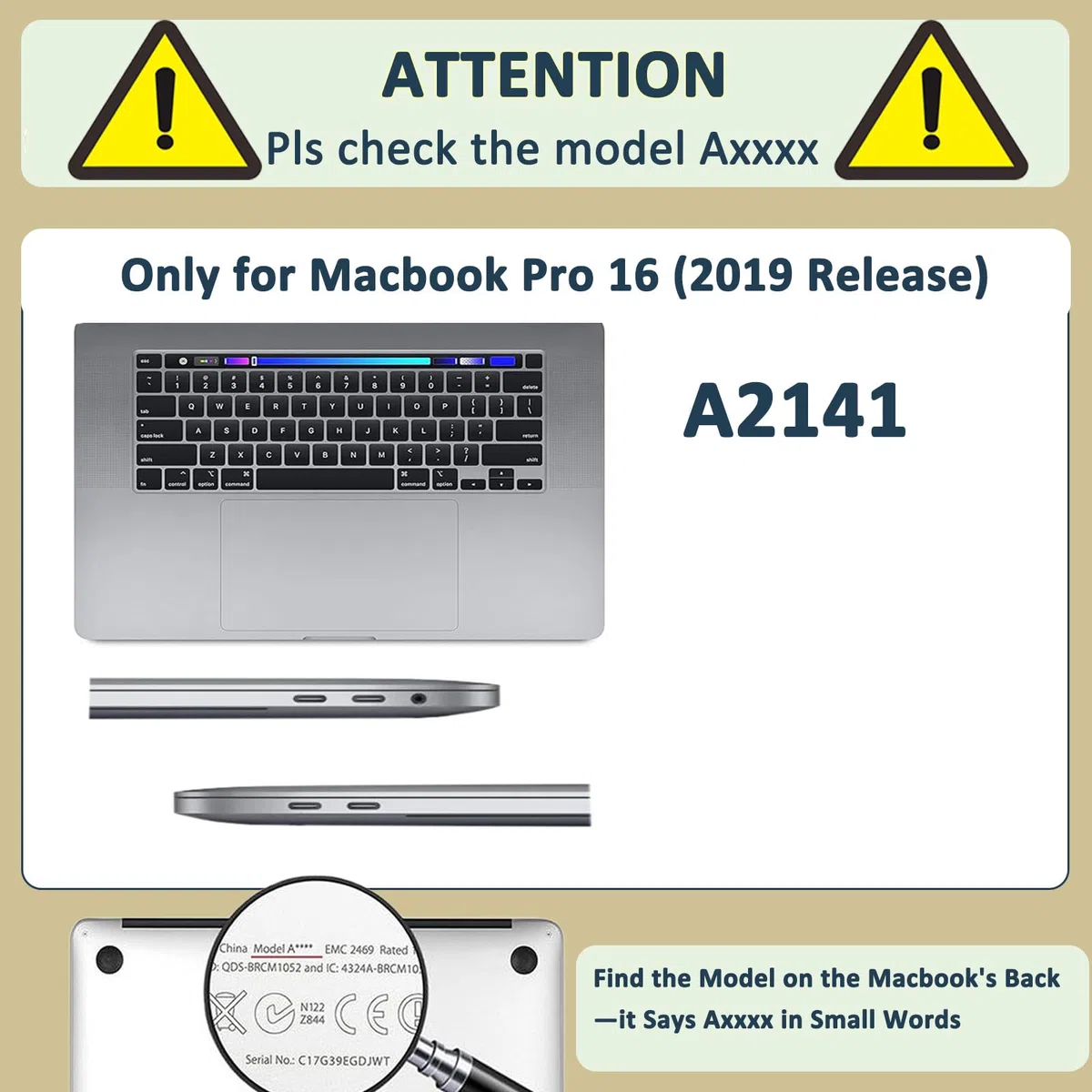 Custodia Copertina Compatibile con MacBook Pro 16, Rivestimento Gommato Plastica Cover Rigida Duro Caso Compatibile con MacBook Pro 16" 2019 (A2141),Onda Del Mare
