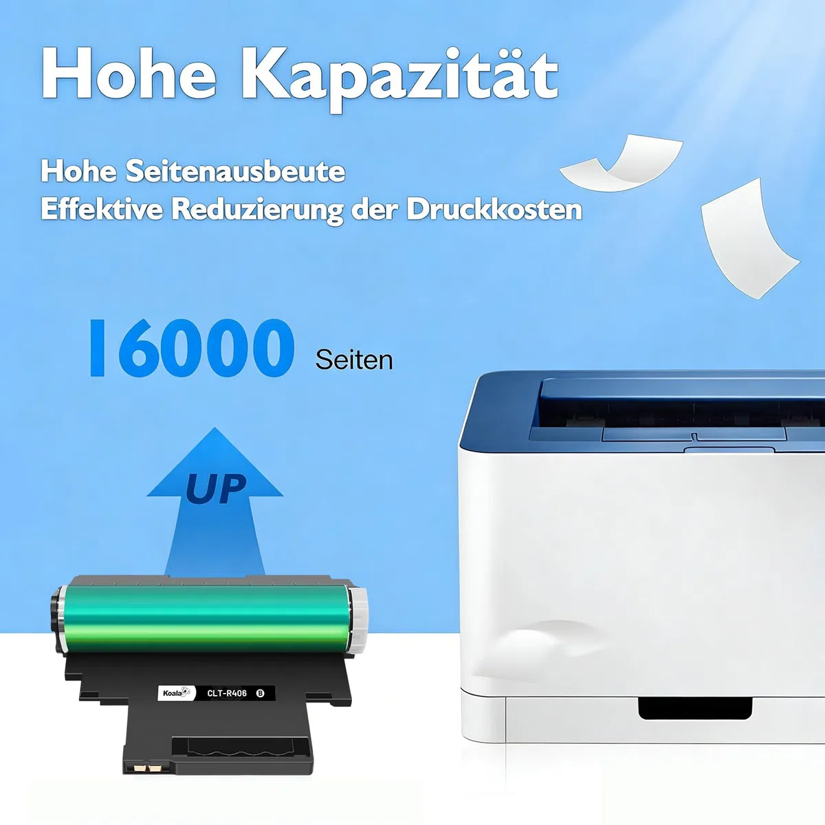 Koala R406S CLT-R406S Compatibile Tamburo per Samsung Xpress SL-C410W SL-C430 SL-C430W SL-C460FW SL-C480 SL-C480W SL-C480FN SL-C480FW SC-C482 SL-C482W SL-C482FW SL-C432 CLT-R406 (1 Pack)