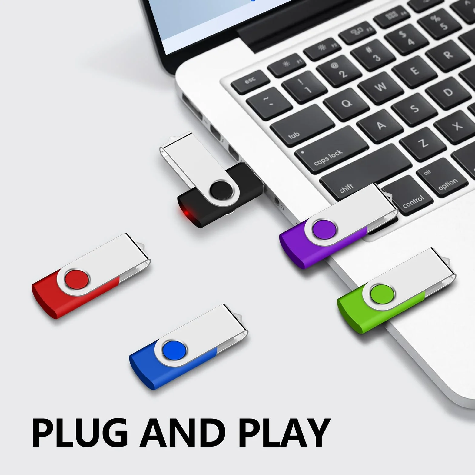 AreTop Chiavetta USB 2.0 da 16 GB, confezione da 100, confezione da 100, colori misti