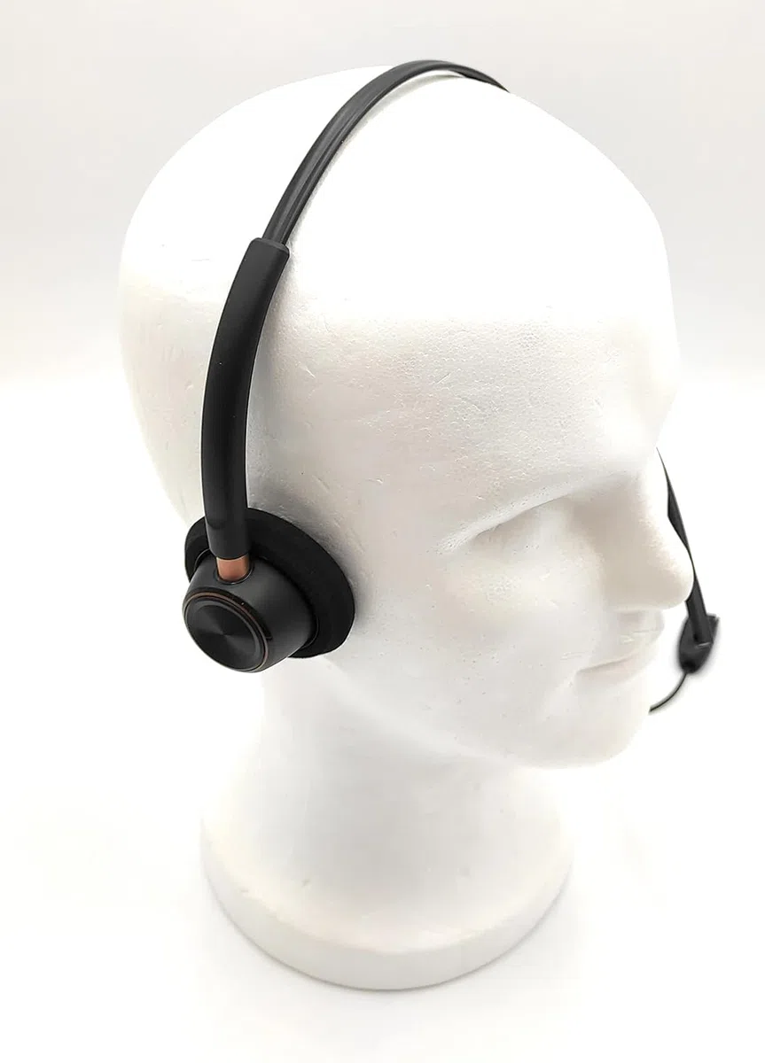 Plantronics EncorePro HW520D - Cuffia binaurale over-the-head con microfono ed eliminazione del rumore