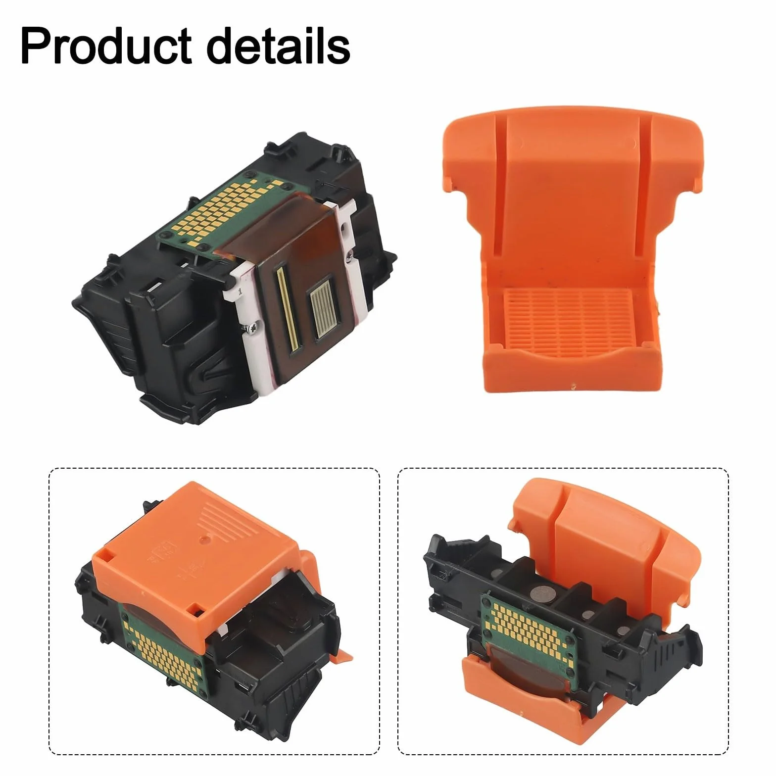 QY6-0089 testina di stampa per stampante Canon per PIXMA TS5050 TS5051 TS5053 TS5055 TS5070 TS5080 TS6020 TS6050 TS6051 TS6052 TS6080, testina di stampa in metallo ABS per testo chiaro e