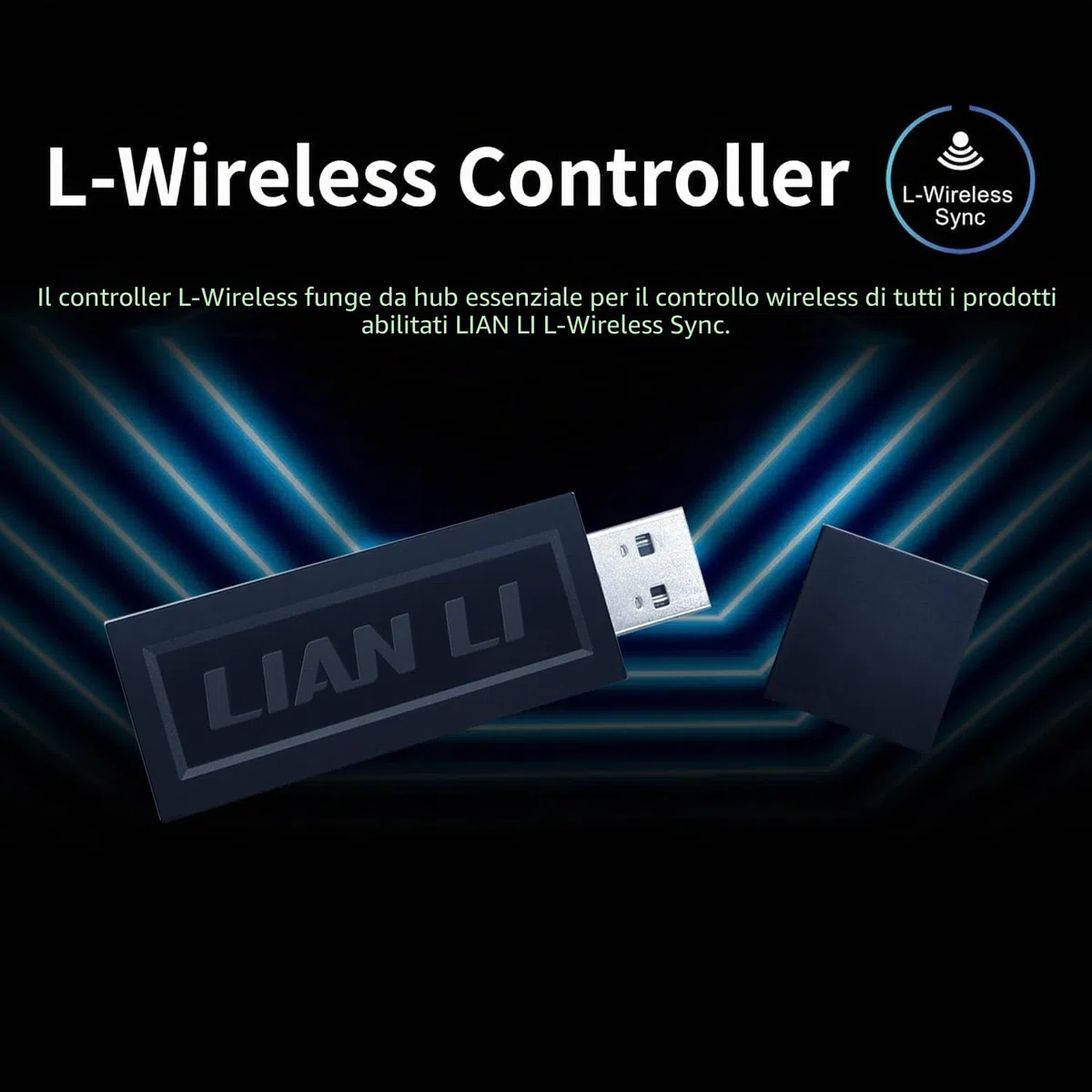 Lian Li UNI Fan SL - LCD Wireless 120 - Confezione tripla - Ventola ARGB PC Case - Display LCD da 1,6 pollici - Segnale wireless 2,4 GHz per RGB e controllo ventole - Controller incluso e richiesto