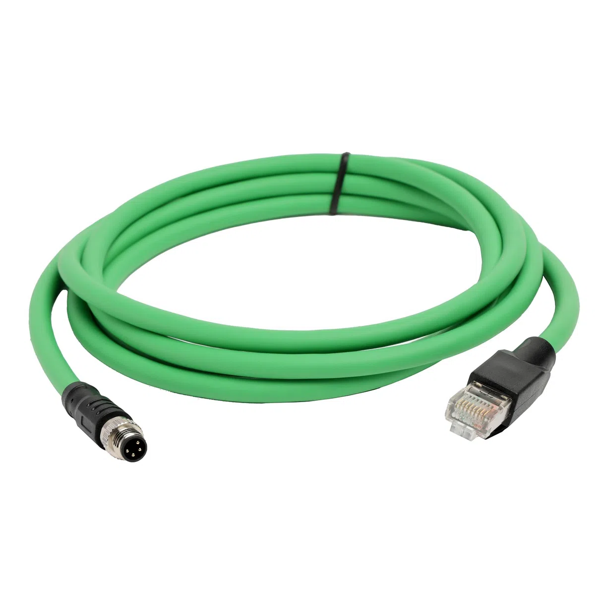 HangTon Cavo di rete M8 a 4 pin, codificato da A a RJ45, per sensore attuatore Beckhoff, EtherCAT EtherNet Profinet, controllo automazione industriale, Cat5e PUR schermato, 2 m