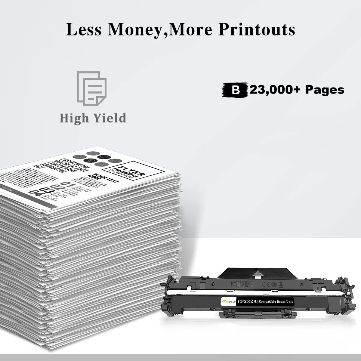 32A CF232A Unità Tamburo Compatibile Nero 23000 Pagine per H P Laserjet M118 M203 M220 M118dw M203d M203dn M203dw M227 M148 M227fdn M227fdw M148fdw M148dw M148fdw Stampanti-L'imballaggio può variare