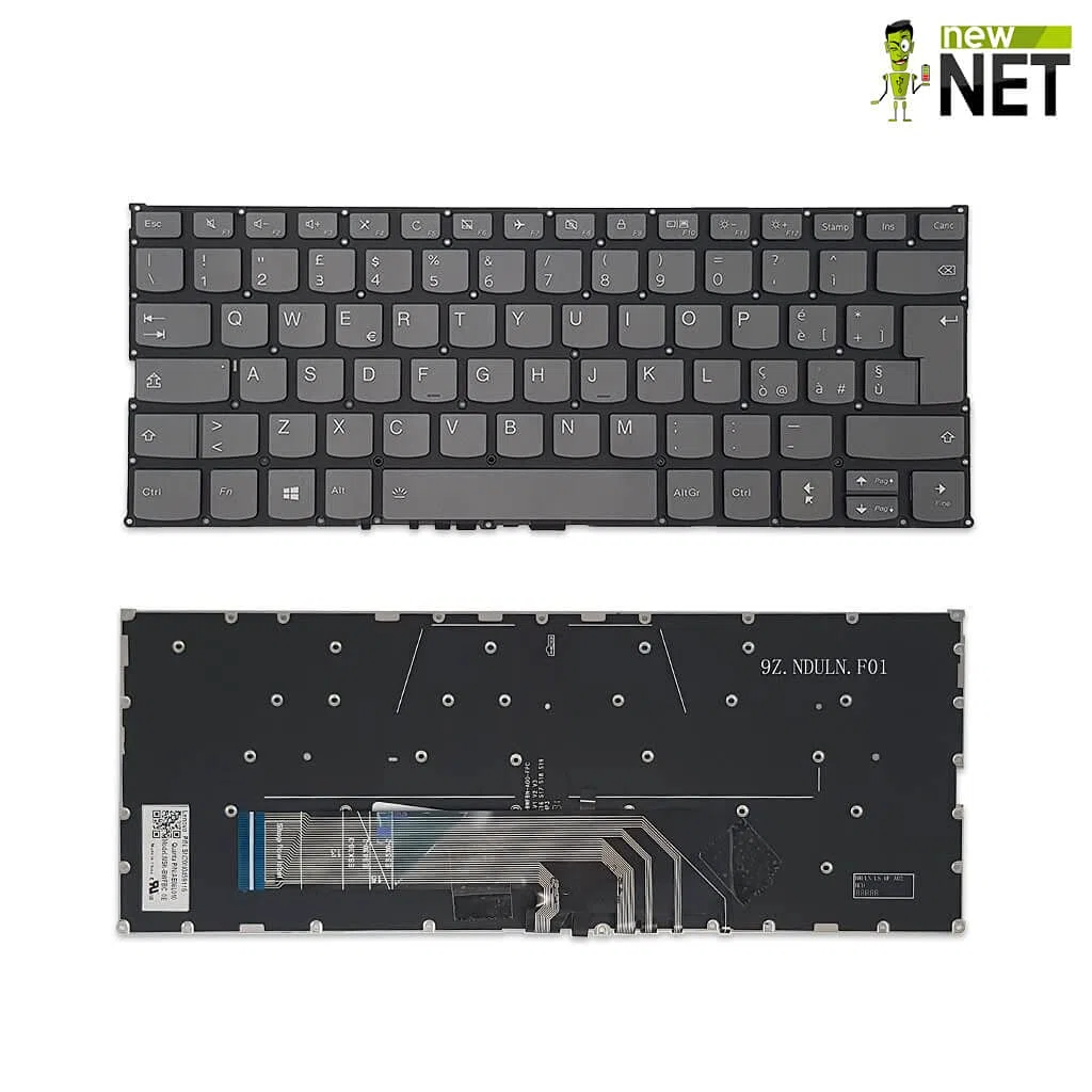 new net Keyboards - Tastiera ITA compatibile con Lenovo Yoga 730-13IKB 730-13IWL 730-15IKB 730-15IWL 530-14ARR (81H9) 530-14IKB (81EK) (81FQ) c740-14 c740-14iml c740-14api Retroilluminata