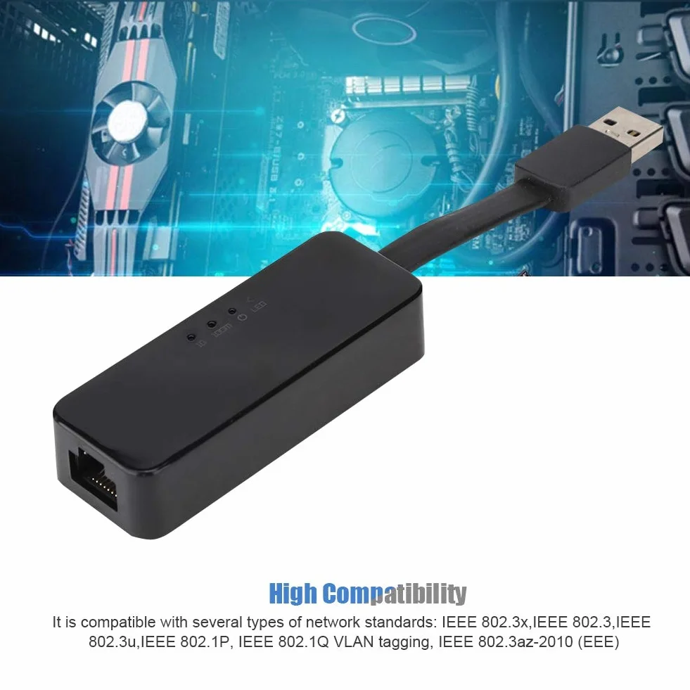 Scheda di rete Gigabit Ethernet per Realtek 8153, scheda di rete USB Gigabit a basso consumo a 40 pin, chip potente, computer con interfaccia USB.