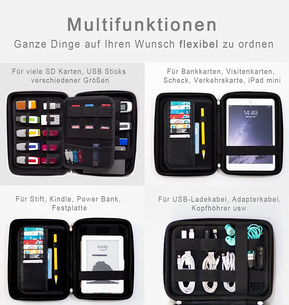 Custodia per chiavetta USB, per chiavette USB, scheda di memoria SD, accessori