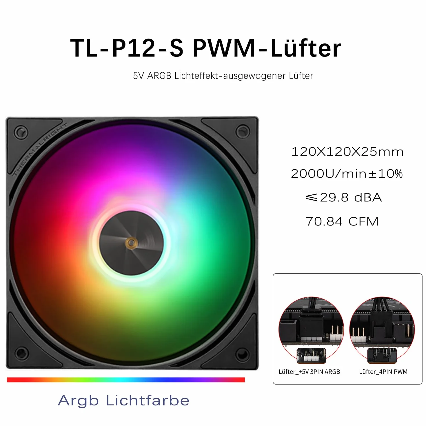 TR-Thermalright Assassin X 120 Digital ARGB Black Dissipatore per CPU, 4x6mm Heat pipe, Ventole PWM da 120mm-2000RPM, Copertura superiore con scheda a display digitale, per AM5/AM4, Intel LGA1851/1700