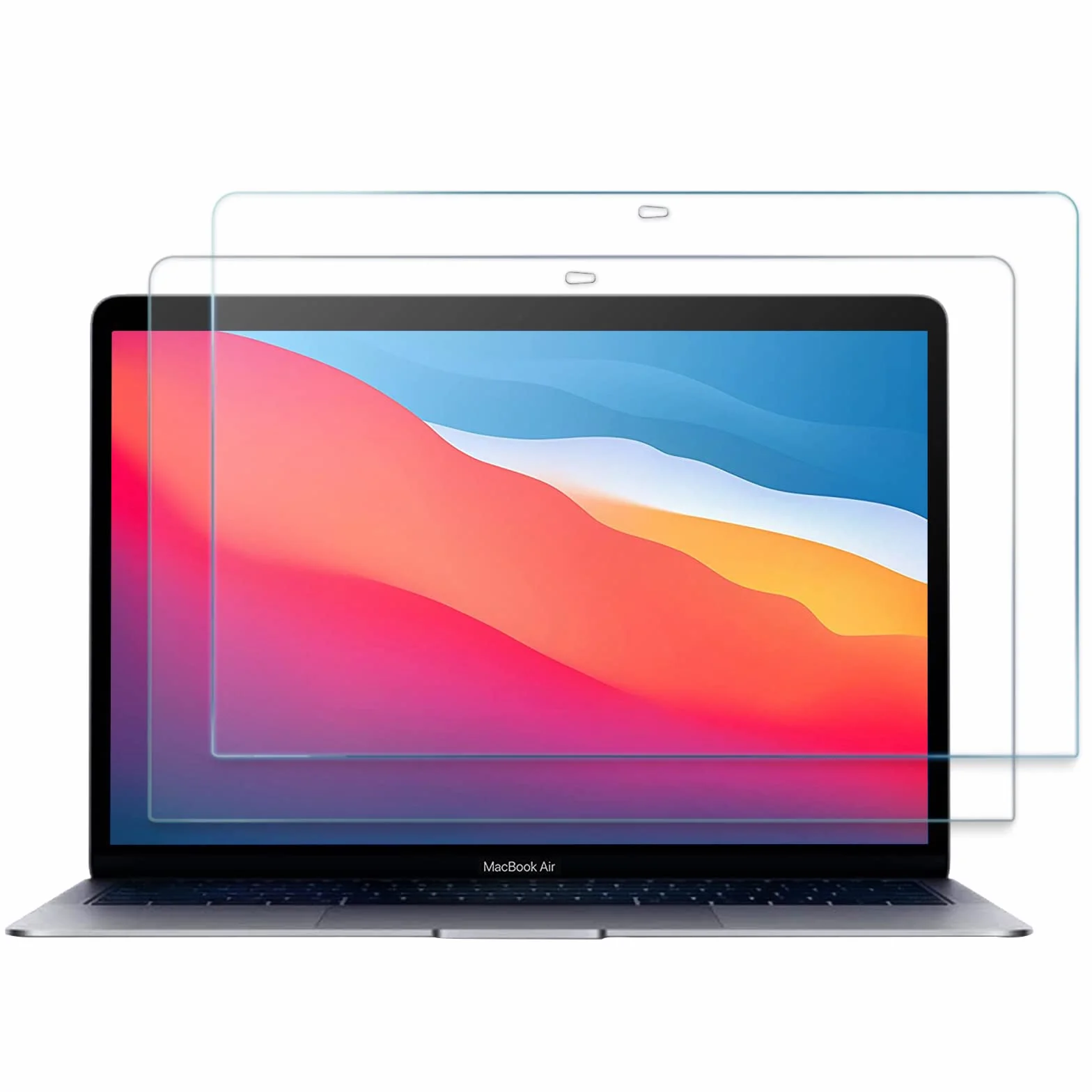 ProCase (2 Pezzi) Pellicola Protettiva per MacBook Pro 13" / Air 13", Vetro Temperato Ultra sottile per 13 Pollici MacBook [Alta HD Trasparenza, Anti-Graffi/Agli Urti/Olio]