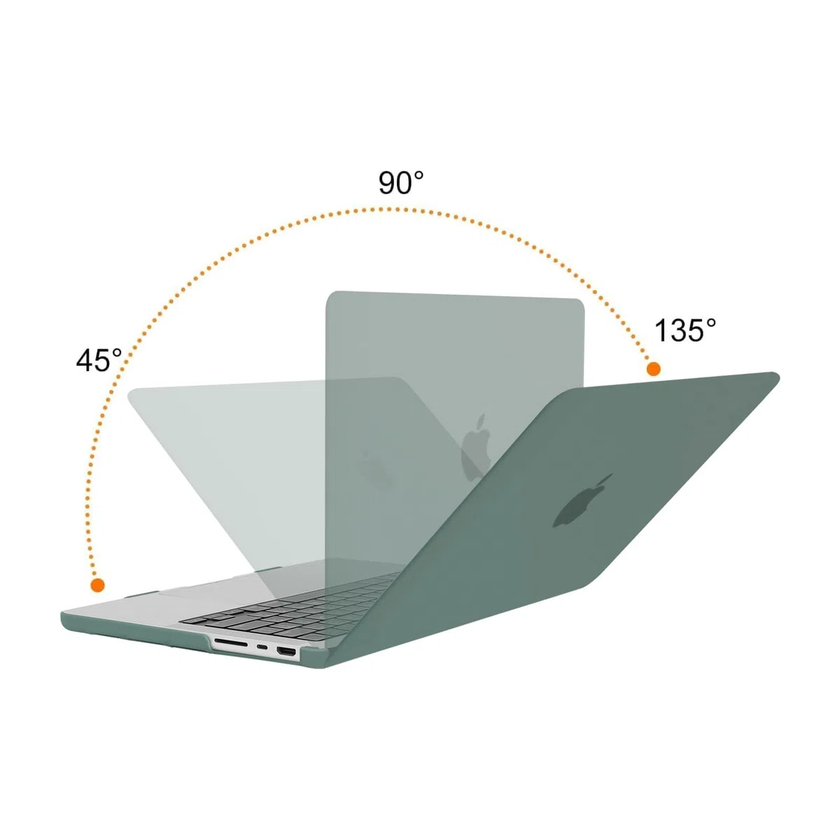 MOSISO Custodia Compatibile con MacBook Pro 14 Cover 2026 2025 2024-2021 M5 A3434 M4 A3112 A3185 A3401 M3 A2918 A2992 M2 A2779 M1 A2442, Rigida Case&Copritastiera&Pellicola&Tipo C, Verde Smeraldo