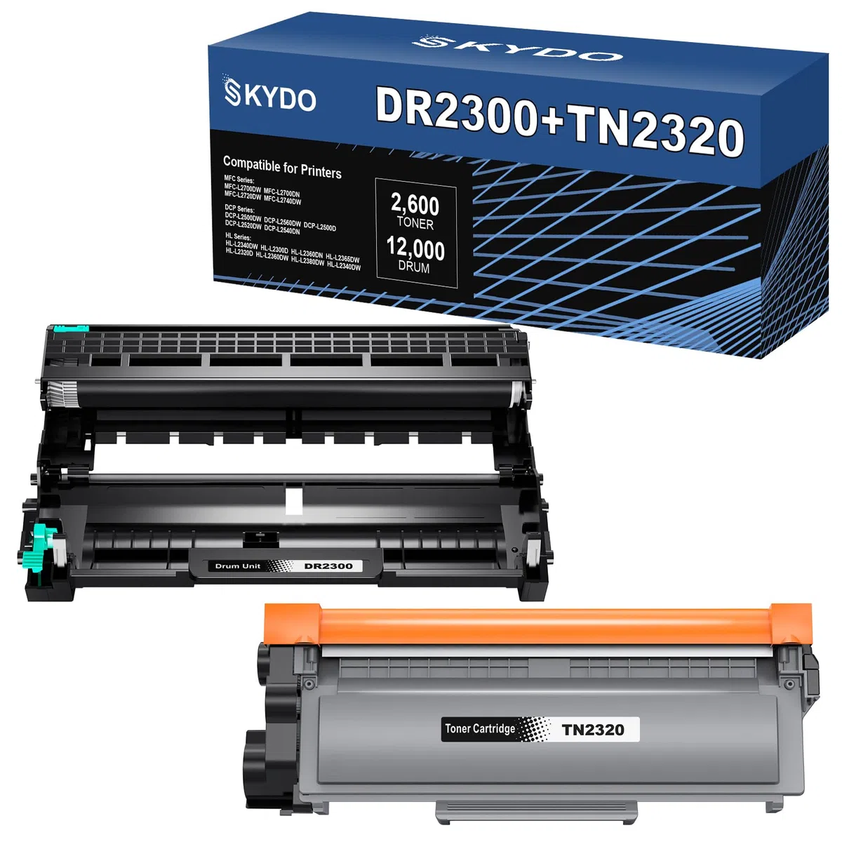 TN2320 Toner + DR2300 Tamburo compatibile con Brother TN2310 Toner DR-2300 Tamburo per Brother MFC-L2700DW MFC-L2700DN MFC-L2720DW MFC-L2740DW HL-L2340DW HL-L2300D HL-L2360DN DCP-L2520DW DCP-L2500D