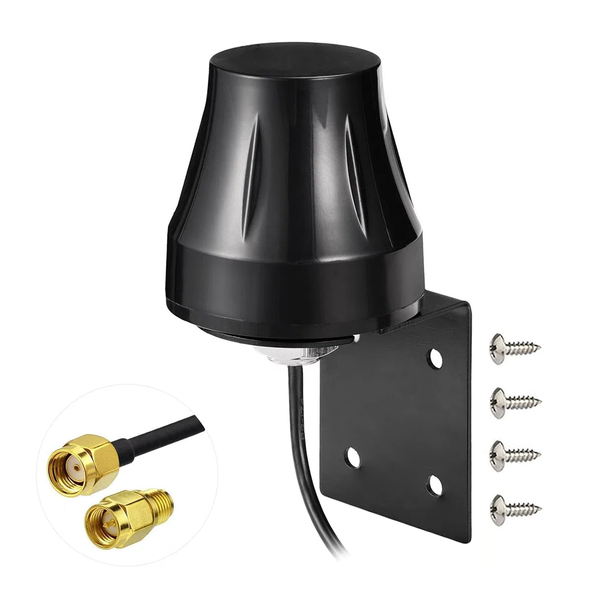 Bingfu Antenna WiFi Exterieur Bibanda 2,4 GHz 5,8 GHz 6dBi MIMO RP-SMA e SMA Omnidirezionale per Telecamera Wireless Esterno Router Amplificatore WiFi Videosorveglianza Scheda di Rete Monitor Energia