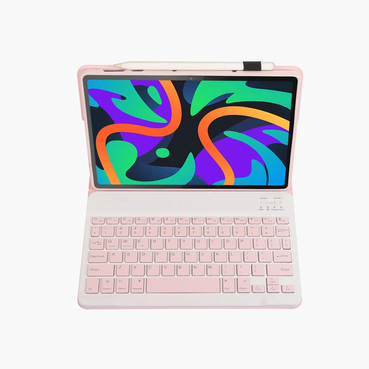 Custodia tastiera per tablet Lenovo Tab M11/K11/Idea Tab 11" cover magnetica intelligente con tastiera bluetooth wireless rimovibile per Lenovo TB336FU/TB330FU (Rosa)