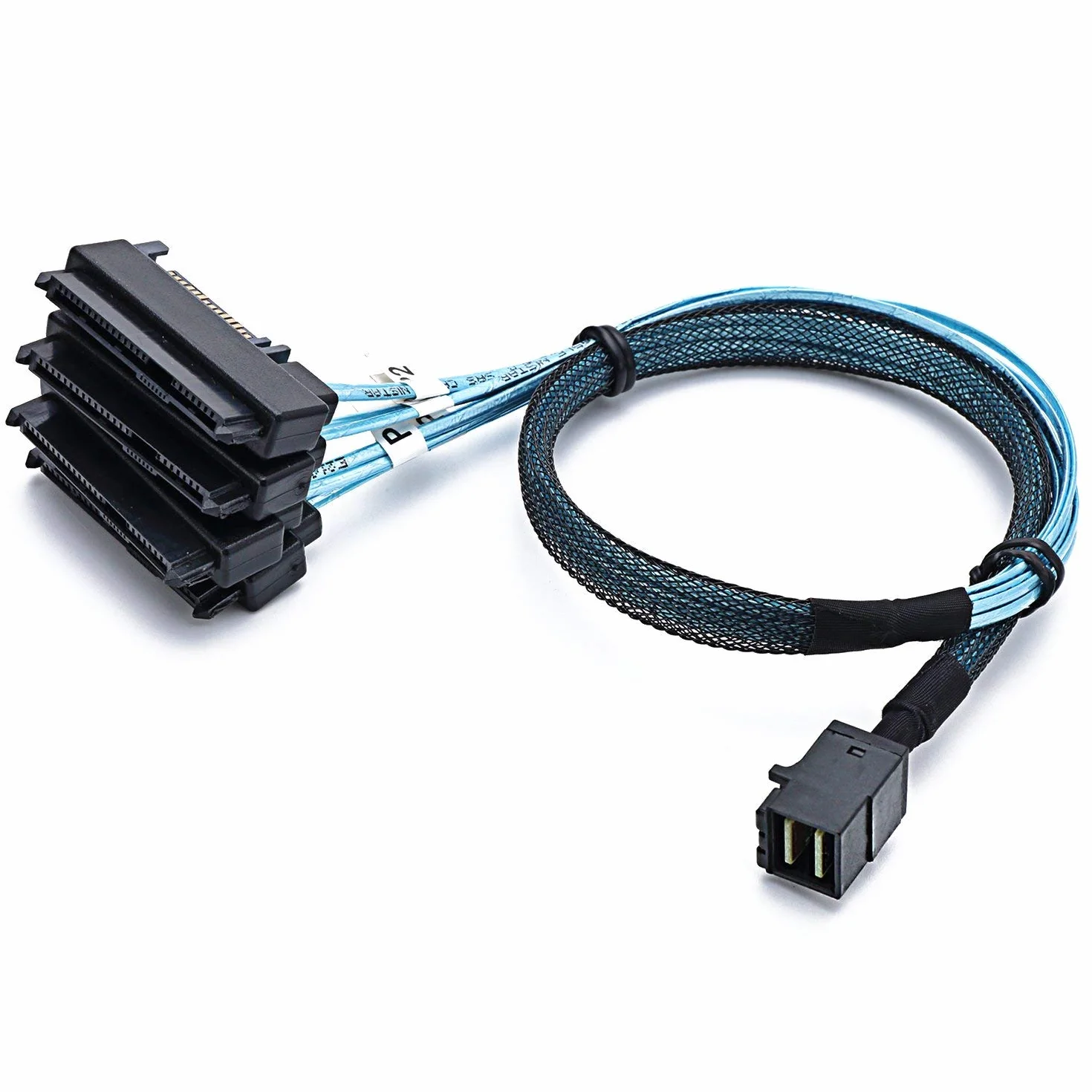 Cavo SAS HD interno mini SAS HD a 4 connettori SFF-8643 a SFF-8482 12 Gb/s 1 m