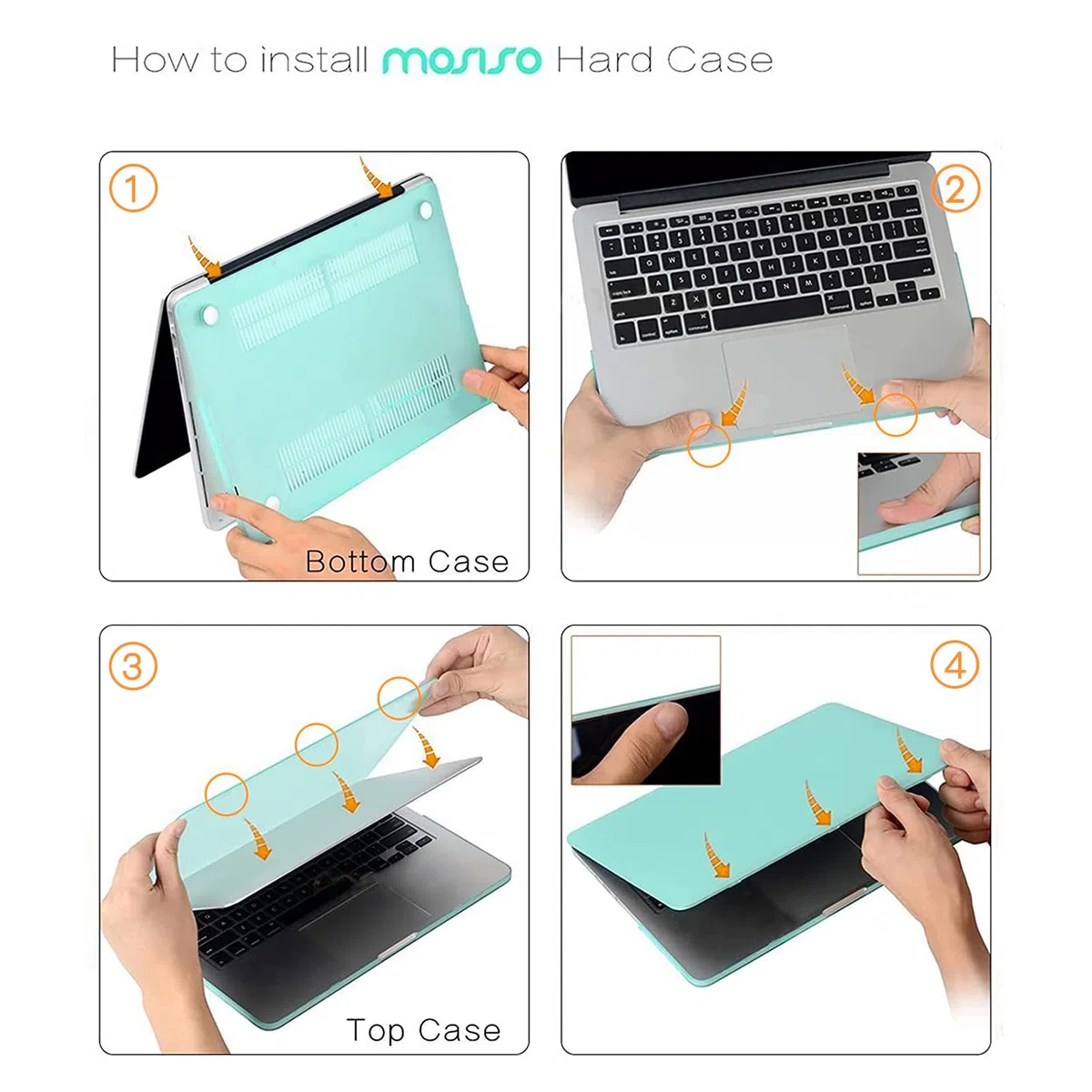 MOSISO Custodia Compatibile con MacBook Pro 13 Pollici Cover 2015 2014 2013 2012 A1502 A1425 Versione Precedente con Display Retina,Plastica Protettiva Rigida Case, Brina