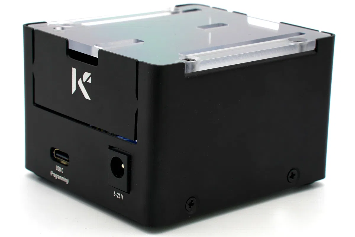 KKSB Project Case per Arduino UNO R4 | Compatibile con UNO R4 Minima e UNO R4 WiFi | Spazio per Ethernet HAT | Copertura trasparente | Custodia in alluminio resistente con base in acciaio