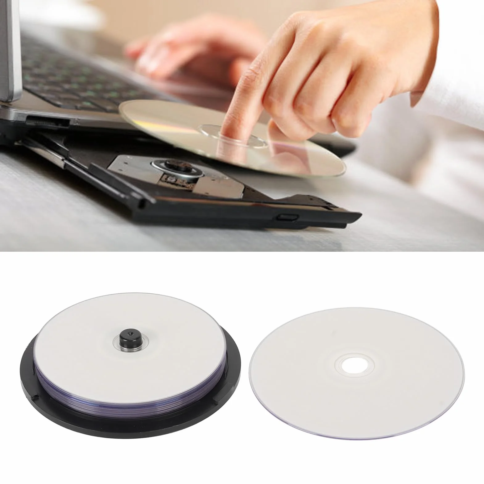 Memoria da 4,7 GB, 16 Dischi DVD R Vergini Ad Alta velocità per Foto e Video Musicali, Ampiamente Compatibile con la Maggior Parte dei Driver DVD R e DWD R (-2612230111111)