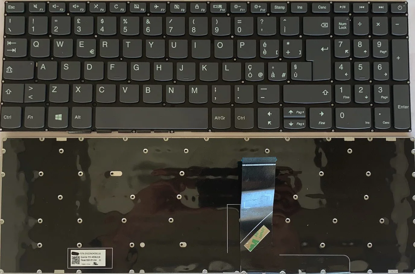 INFOELETTRONICA LO STORE DELLA CONVENIENZA E QUALITA' Tastiera Italiana per Lenovo V145-15AST 81MT / V155-15API 81V5