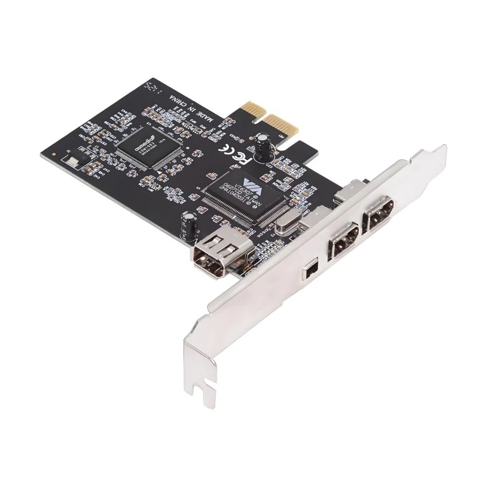 cablecc 400Mbps PCI-E 1X 4X 16X a 4 porte Firewire 400 Capture Card IEEE 1394a PCI Express Card 6Pin e 4Pin IEEE-1394 Adattatore