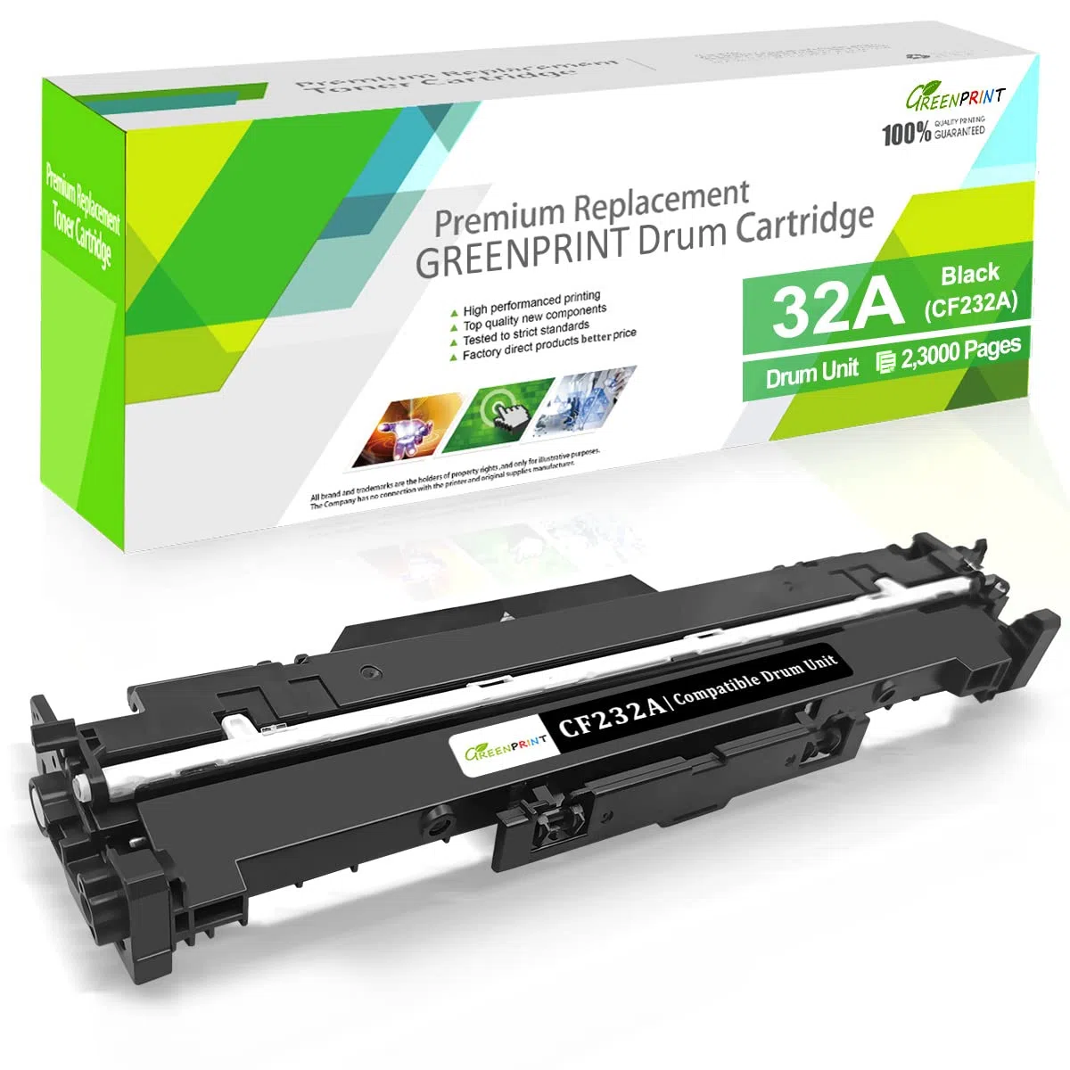 32A CF232A Unità Tamburo Compatibile Nero 23000 Pagine per H P Laserjet M118 M203 M220 M118dw M203d M203dn M203dw M227 M148 M227fdn M227fdw M148fdw M148dw M148fdw Stampanti-L'imballaggio può variare