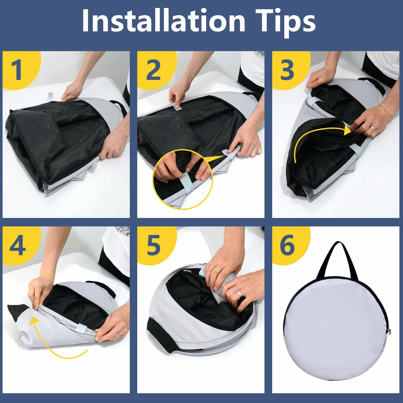 HoYiXi Parasole universale per computer portatile, pieghevole, per lavoro, viaggi e attività all'aperto, per 13-16 pollice Macbook/Hp/Dell/Acer/Asus PC laptop sun shade,grigio