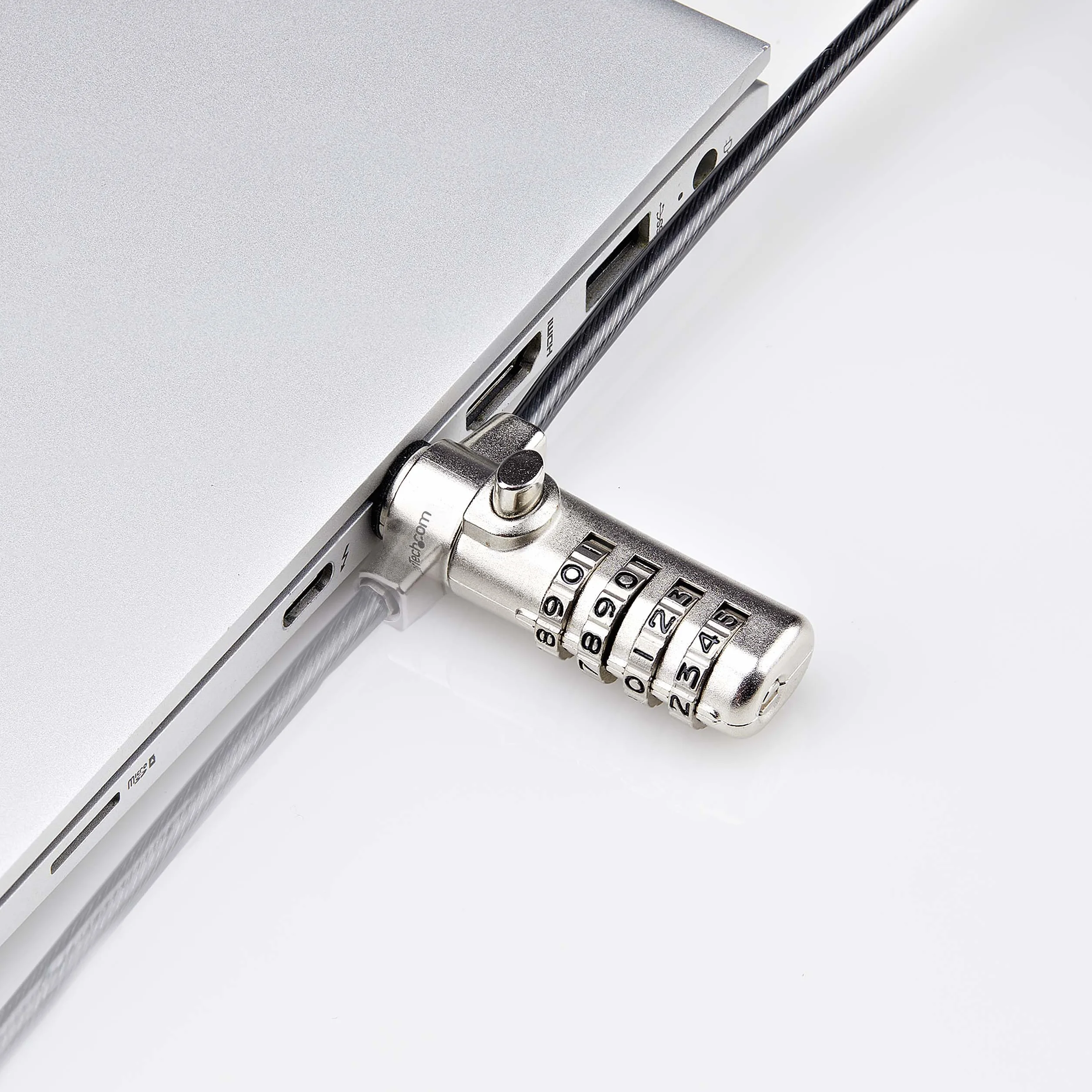 StarTech.com Cavo di Sicurezza da 2m Compatibile con Slot Nano Slim, Sicurezza antifurto da scrivania per Notebook