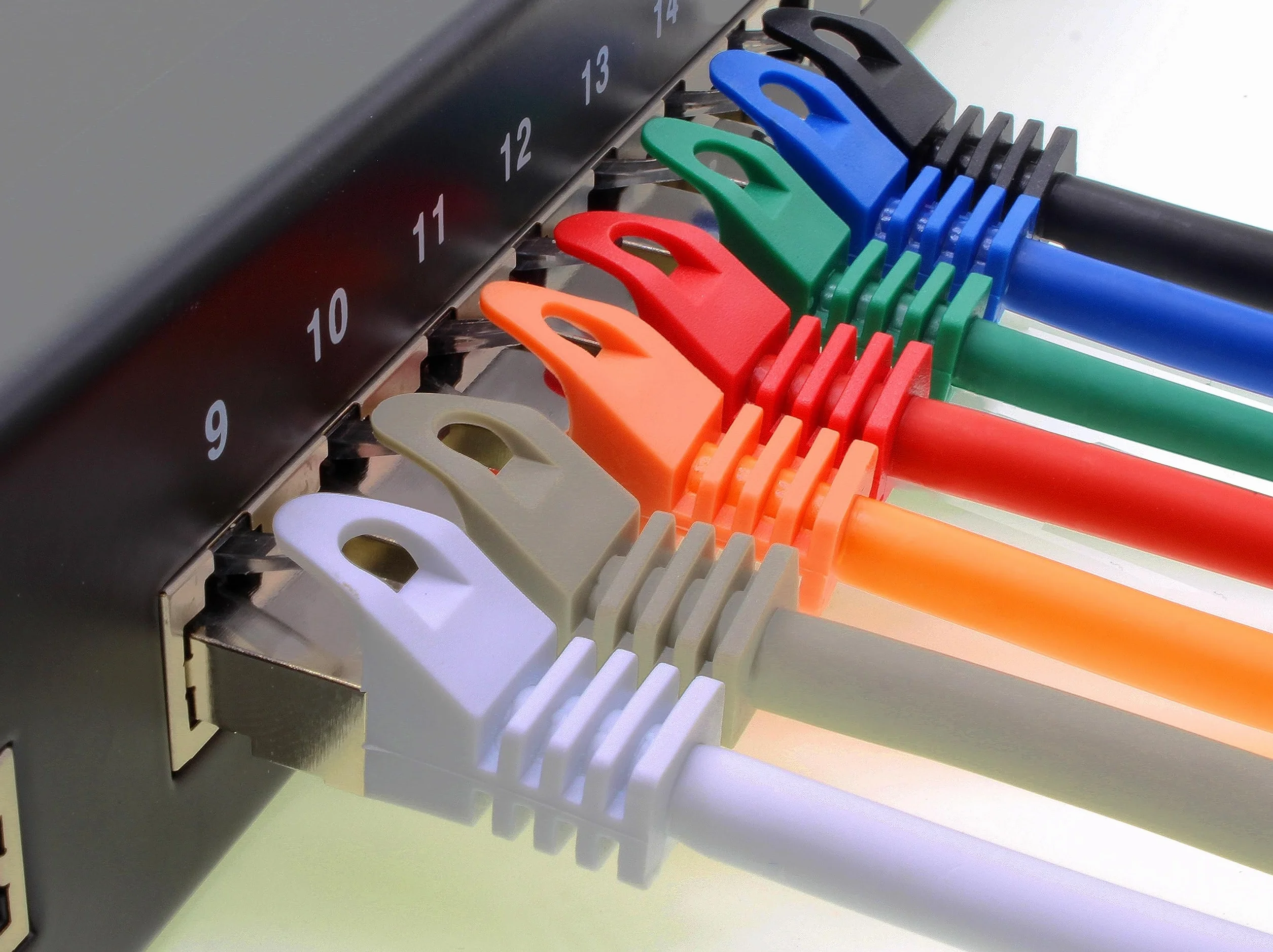 10 cavi di rete CAT.7, 1,5 m, colore nero, S-FTP LSZH PIMF 10 GB s RJ45 maschio Cat6a