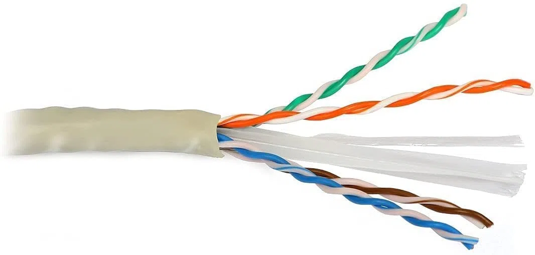 Matassa 100 MT Metri Cavo di Rete UTP CAT6 CCA RJ45 Bobina di Rete Gigabit 10/100/1000 Mbps LAN ADSL CCTV Ethernet, per Modem, Router, PS4, PS5, Grigio