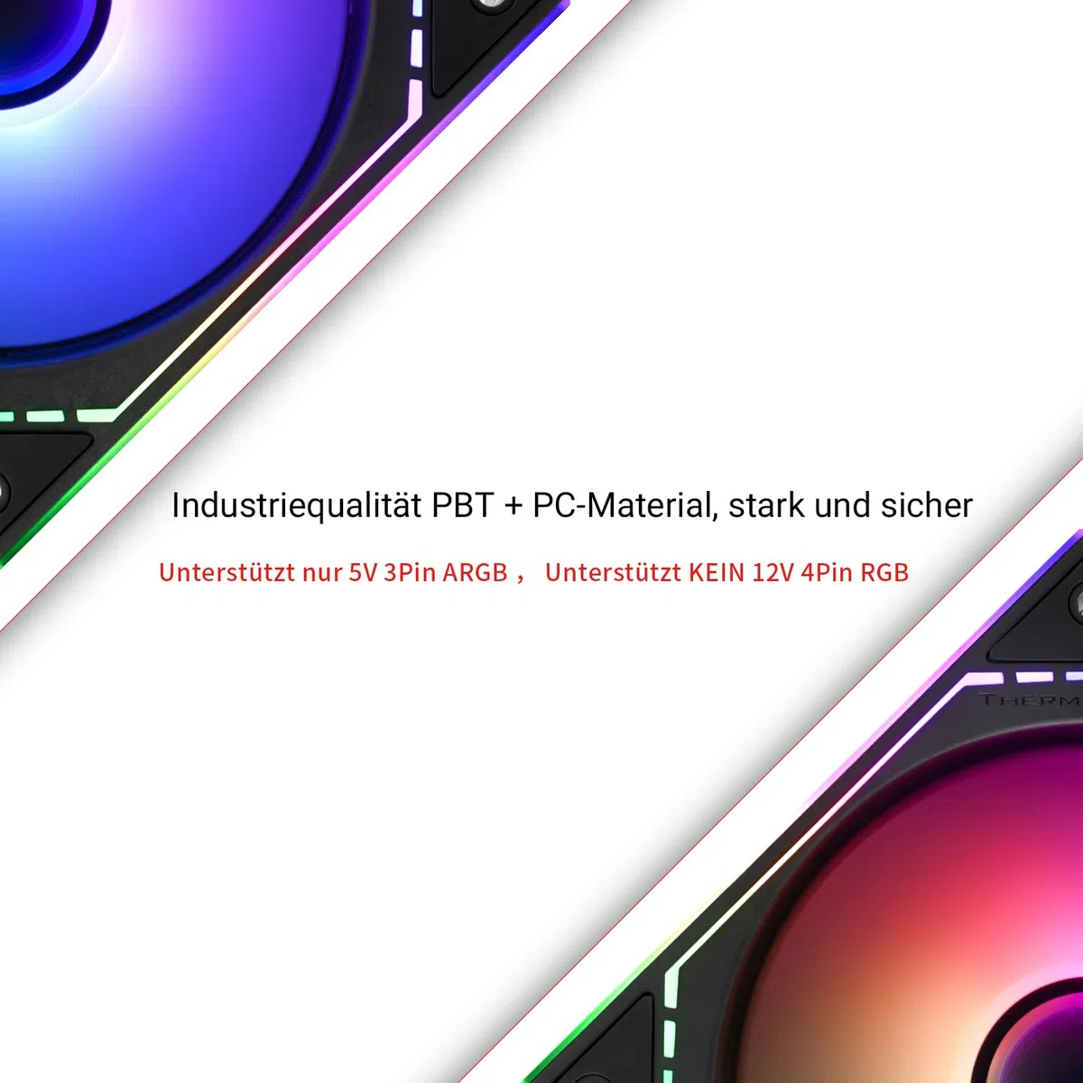 Ventole Thermalright TL-M12QR-S X3 da 120 mm silenziose, funzione PWM, effetti luce ARGB a specchio infinito, design delle pale della ventola inversa, nuovo modulo chip di alimentazione semplifica il