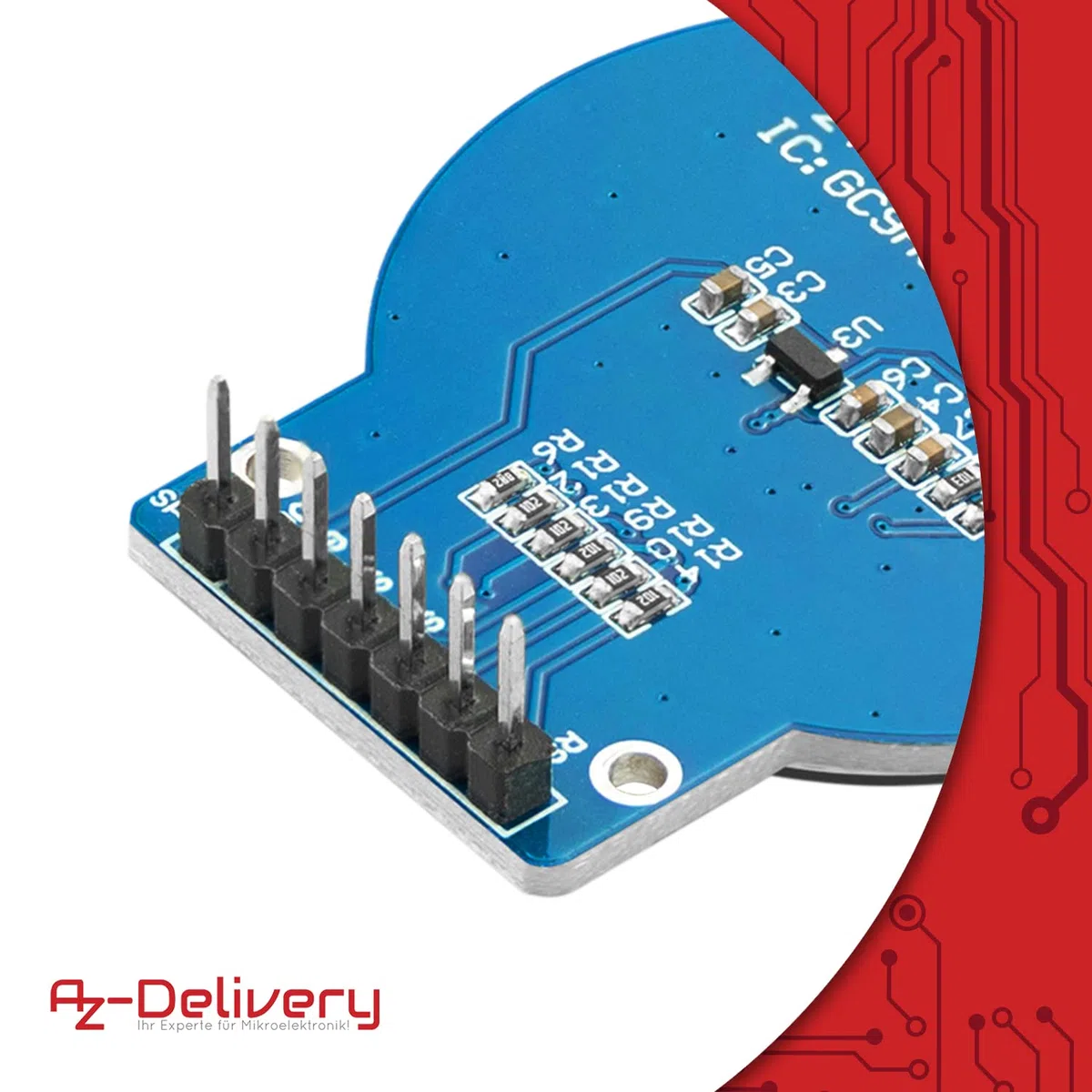 AZDelivery GC9A01 1.28 Pollici Rotondo TFT Display per Arduino