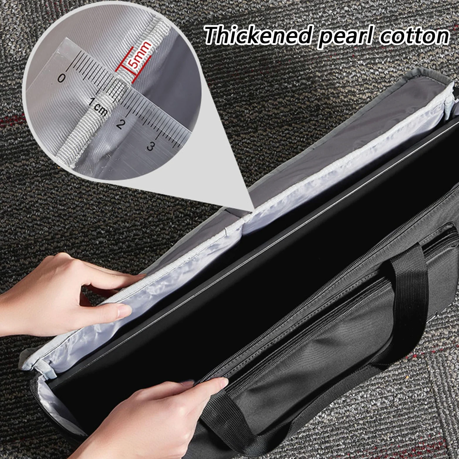 24"/27" Monitor Custodia Protettiva Leggero con Maniglia Computer Storage Bag per Viaggiare