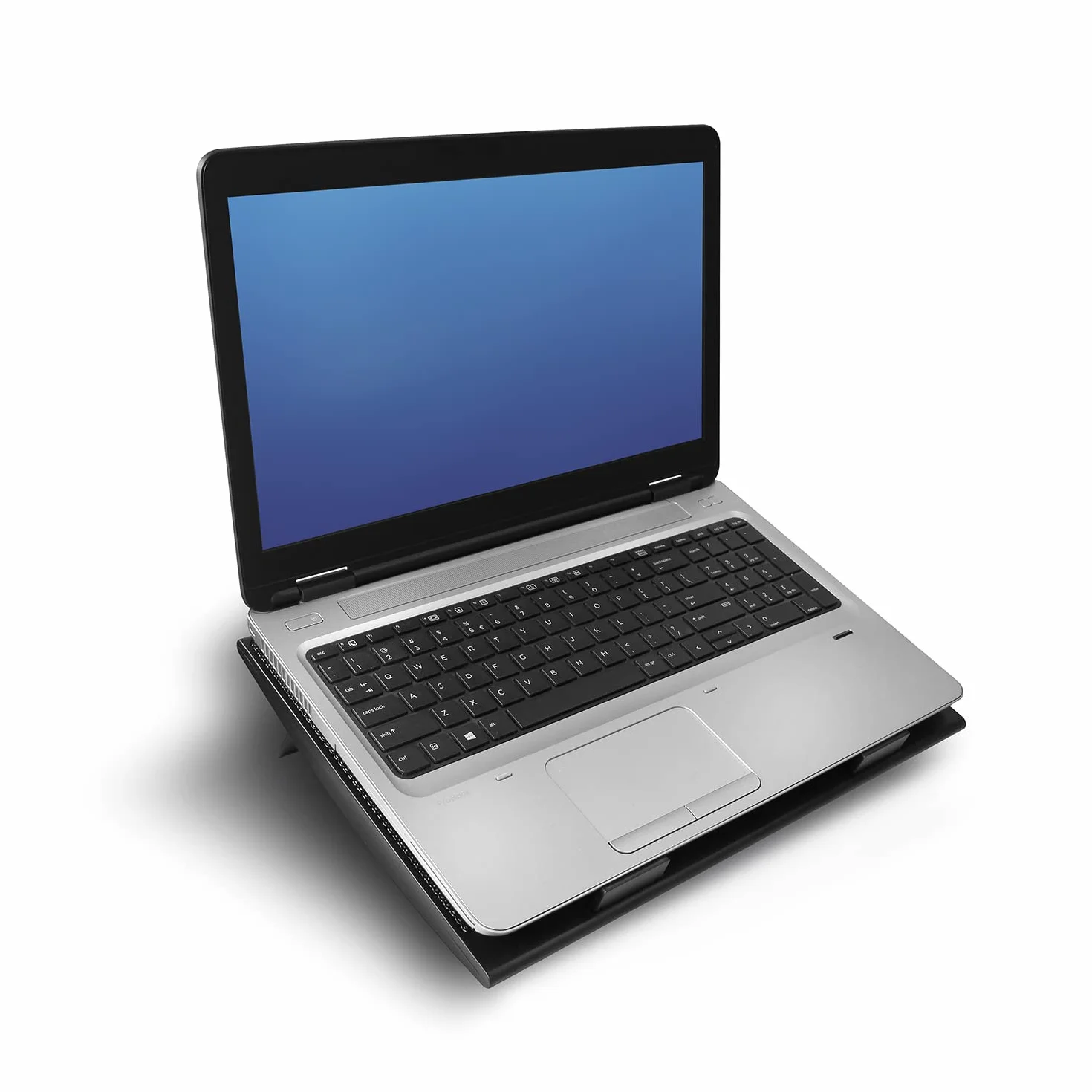 ACT Supporto di raffreddamento per laptop da 17", regolabile in altezza (2 posizioni ergonomiche), 2 ventole silenziose per l'ufficio, hub USB a 4 porte - AC8105