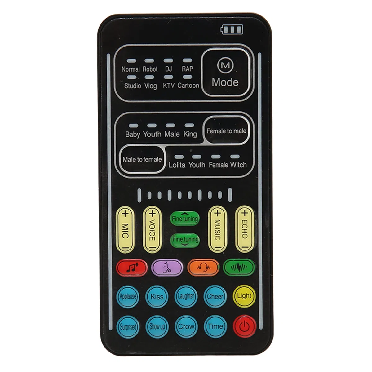 Cambiavoce portatile, 8 effetti sonori Plug and Play Riduzione del rumore Mini Cambiavoce 4 Controllo del volume Microfono portatile Cambiavoce